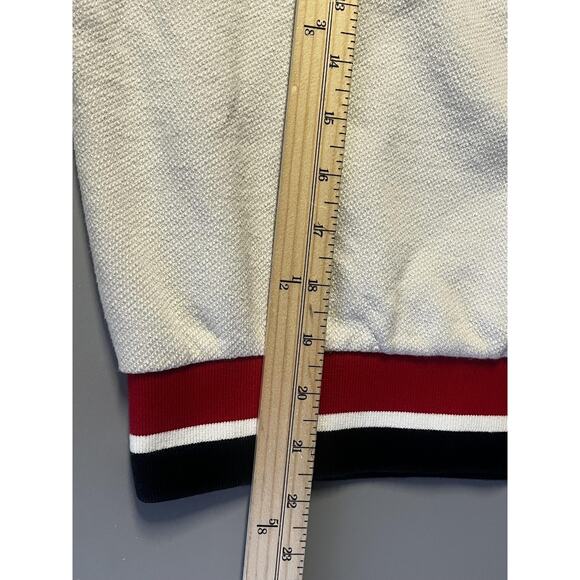 Russell Athletic Sweater Mens Small White Red Black Varsity Chenille R Knit - Picture 13 of 13